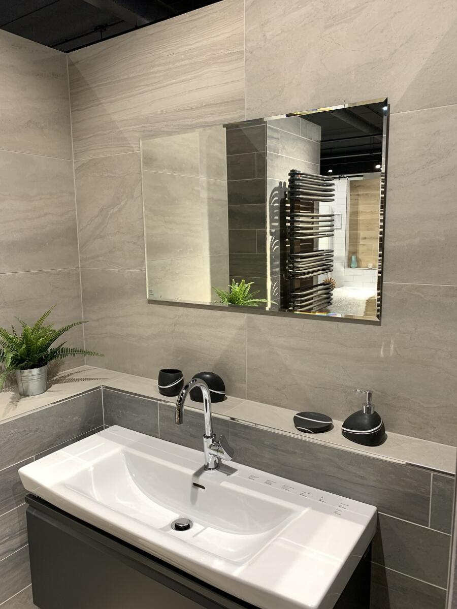 Zrcadlo fazeta 10 mm bez závěsů CRYSTAL